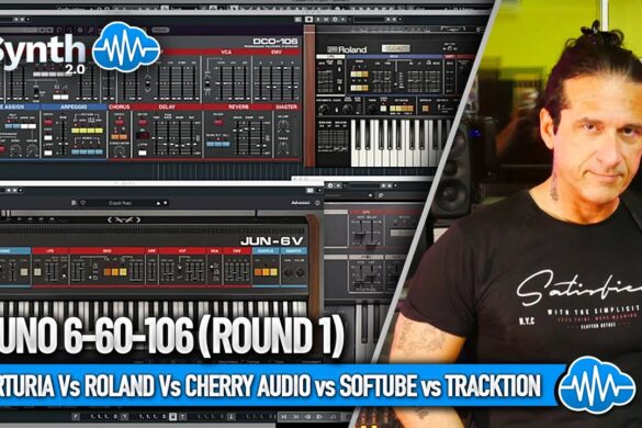 JUNO 6-60-106 // ARTURIA Vs ROLAND Vs CHERRY AUDIO vs SOFTUBE vs TRACKTION // ROUND 1