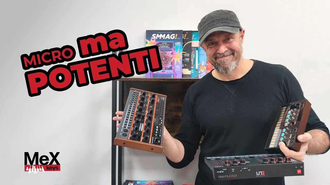 Tre sintetizzatori compatti per produzioni moderne: Behringer Grind, IK UNO Synth e Korg Volca Keys