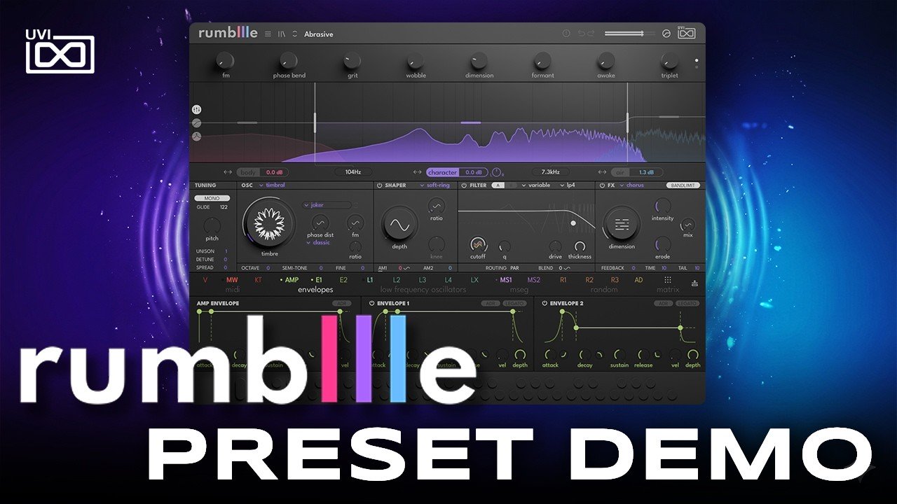 UVI Rumble: il sintetizzatore multibanda progettato per scolpire il basso perfetto