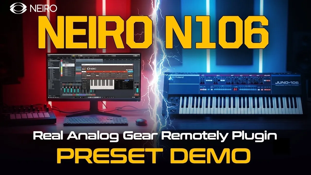 Neiro N106: il suono del Juno-106, con la possibilità di utilizzare il vero hardware analogico